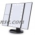 22 LED Lights Tri-Fold Makeup Mirror,2X 3X Magnification Touch Screen Desktop Vanity Makeup Mirror,White   568080269